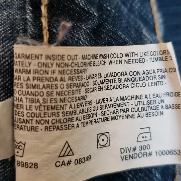 Embroidered crop blue jeans 14P - Picture 5 of 5